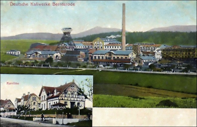 Postkarte Bernterode - Schacht